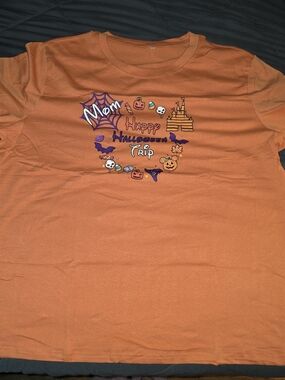 Mom Happy Halloween Trip Orange T-Shirt